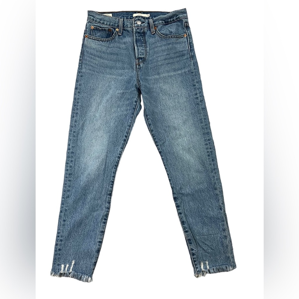 Levi's High Rise Women's Straight Leg Jeans - Medium Blue
